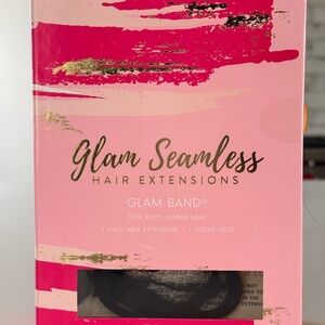 Glam Seamless Glam Band Halo Extensions • 20” • Color 1 Jet Black